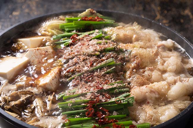 黒毛和牛所沢醤油もつ鍋